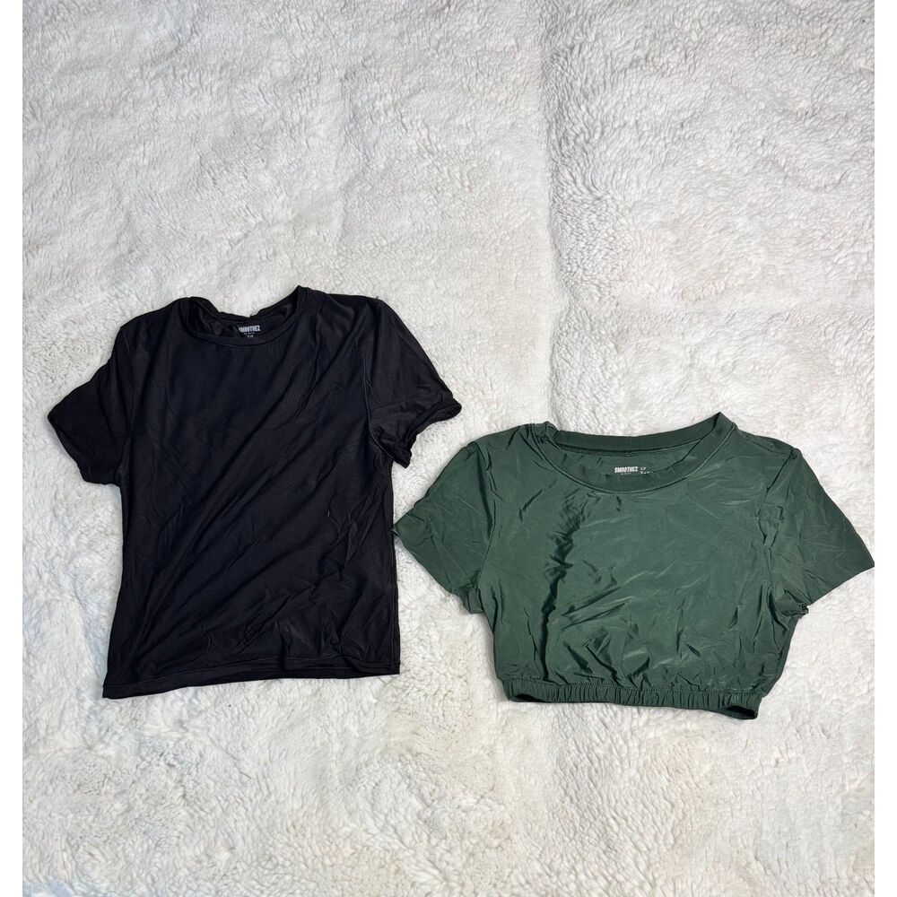 Aerie Smoothez sip 2-Piece Bundle Size Small Black Green Tops